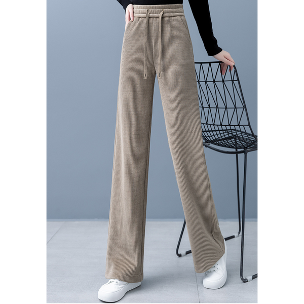 Velvety Soft Wide-Leg Winter Pants "NOOR"